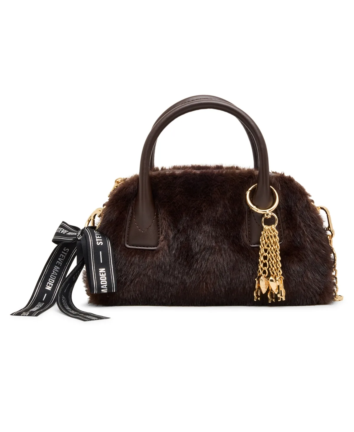 Faux Fur Crossbody Handbag by Steve Madden