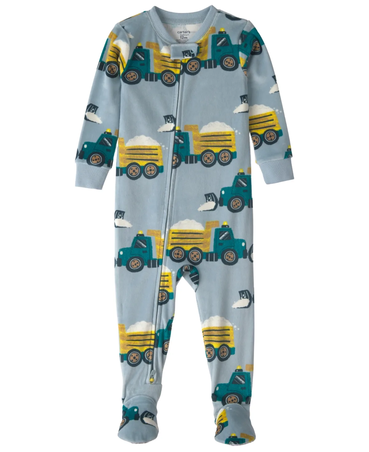 Dream Plush Snug-Fit 2-Way Zipper Footed Pajama by Carter's