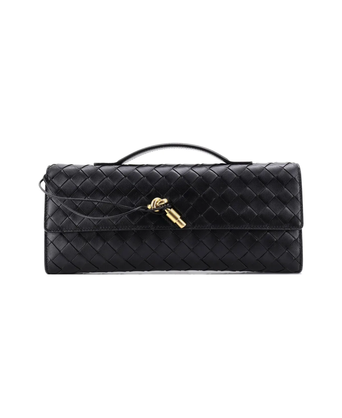 Pre-Owned Bottega Veneta Long Andiamo Top Handle Clutch Intrecciato Nappa by Bottega Veneta