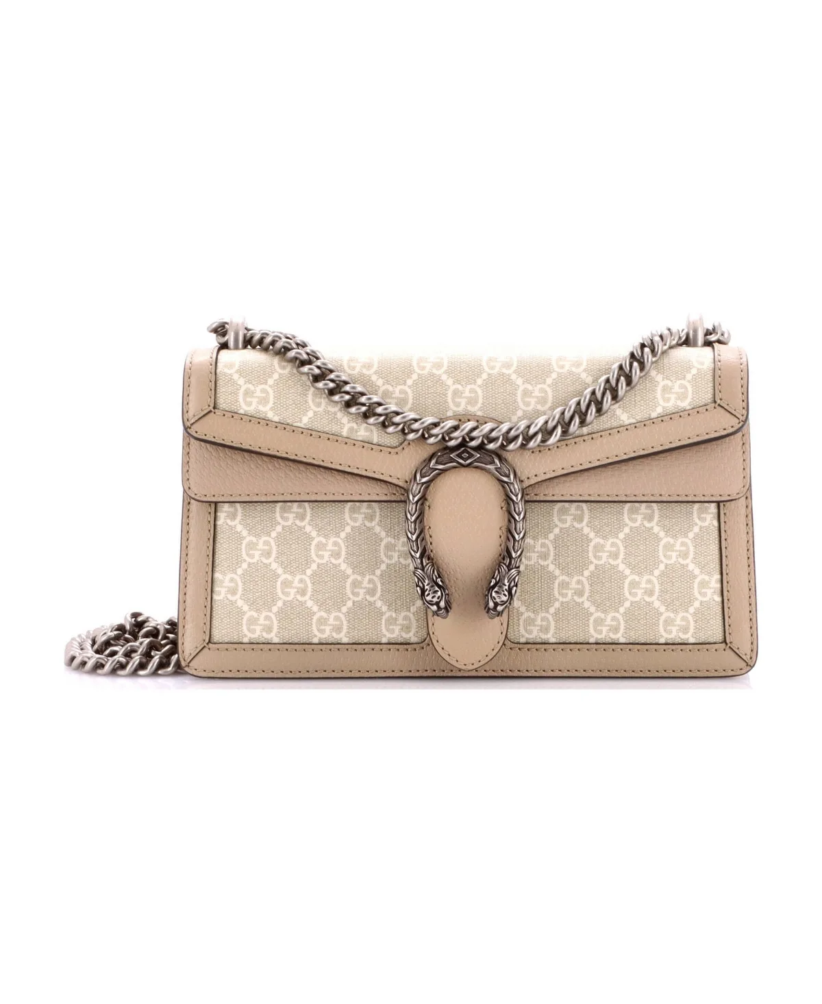 Pre-Owned Small Dionysus Bag Gg Coated Canvas with Leather by Gucci
