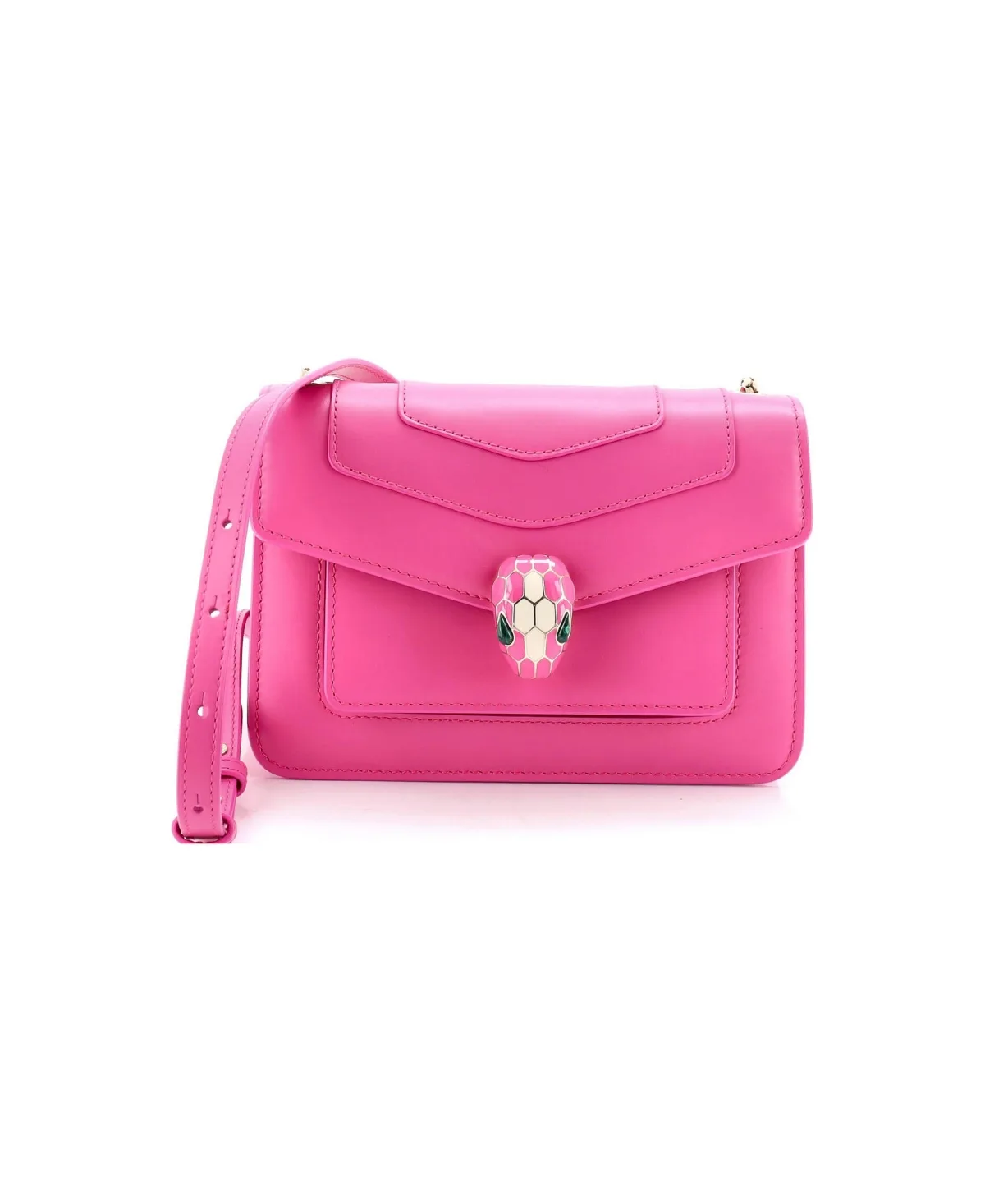 Pre-Owned Small Serpenti Forever Shoulder Bag Leather by BVLGARI
