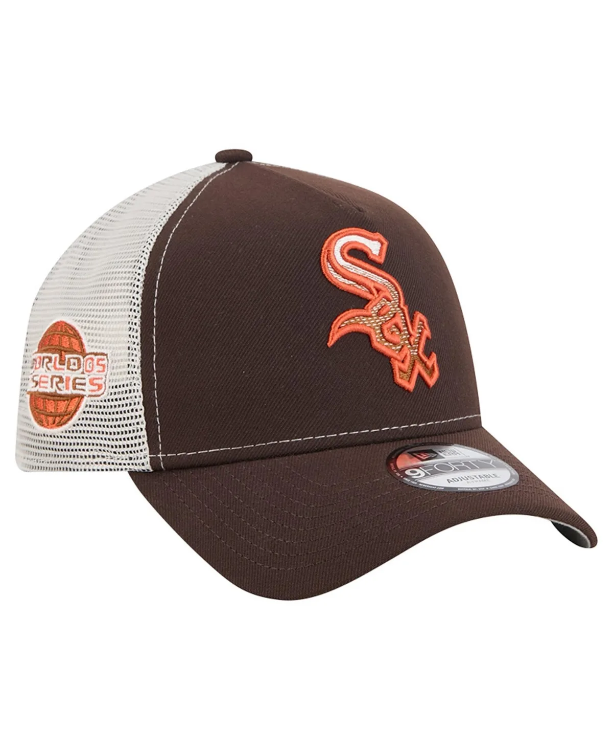 Chicago White Sox Pumpkin Spice 9FORTY A-Frame Adjustable Trucker Hat by New Era
