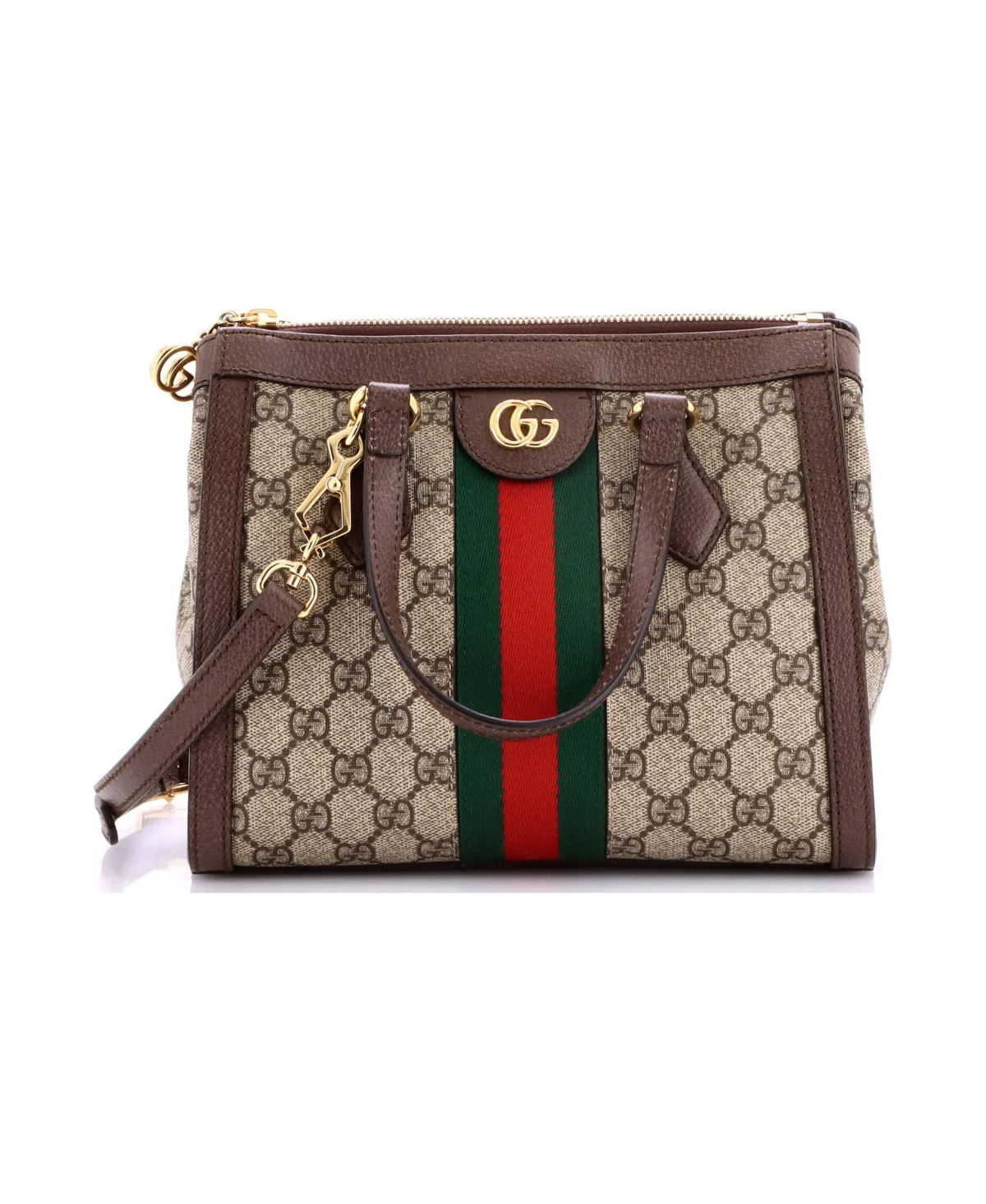 Pre-Owned Small Ophidia Top Handle Tote GG Coated Canvas by Gucci