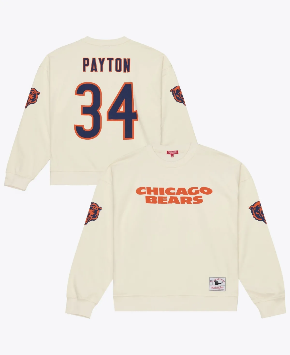 Walter Payton Chicago Bears Name Number Sweatshirt by Mitchell & Ness