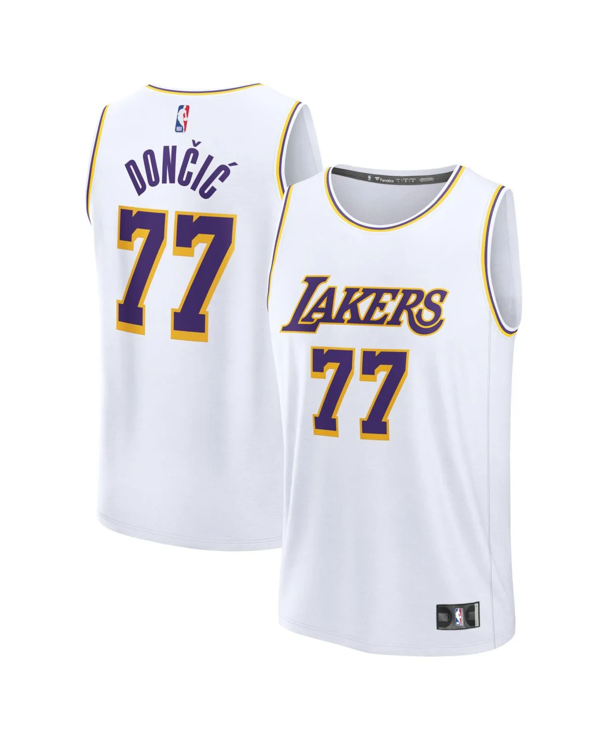 Luka Doncic Los Angeles Lakers Fast Break Replica Jersey - Association Edition by Fanatics