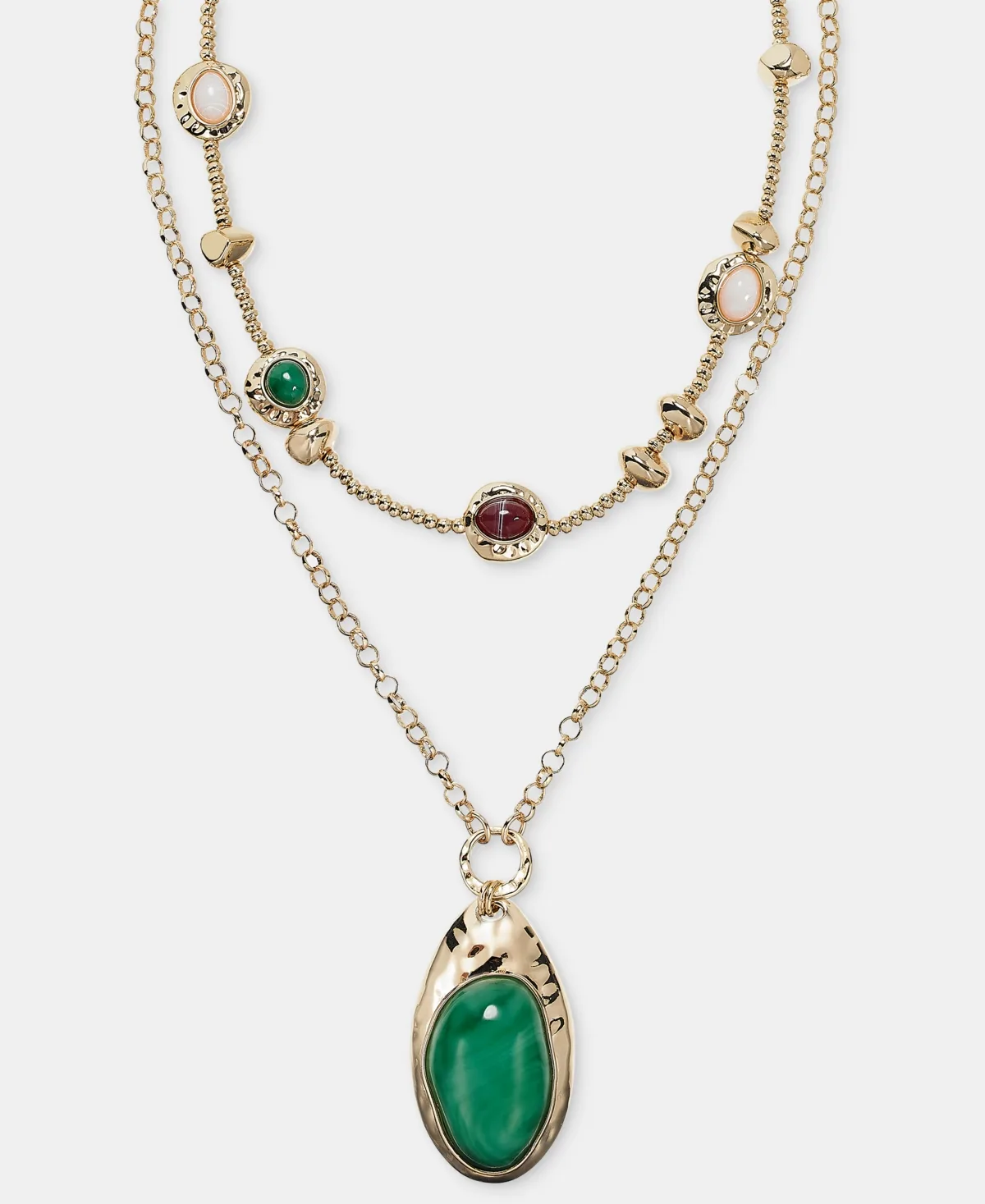 Strand Pendant Layered Necklace