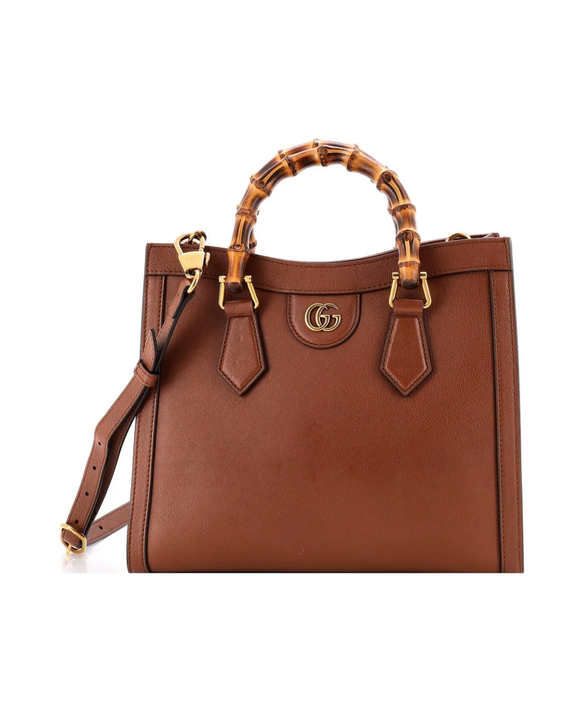 Pre-Owned Gucci Small Diana Nm Bamboo Handle Tote Leather by Gucci