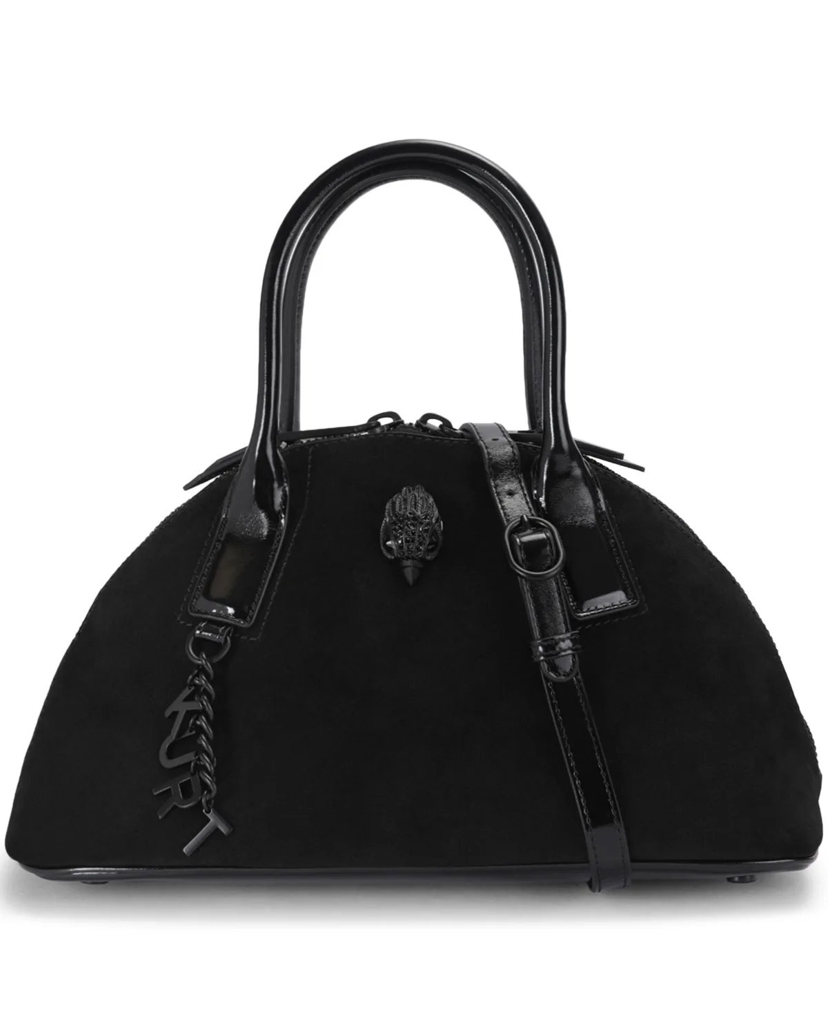 Sloane Suede Medium Bowling Handbag by Kurt Geiger