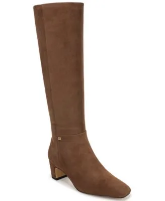 Flexa Shara Square Toe Dress Regular Wide Calf Boots by Franco Sarto