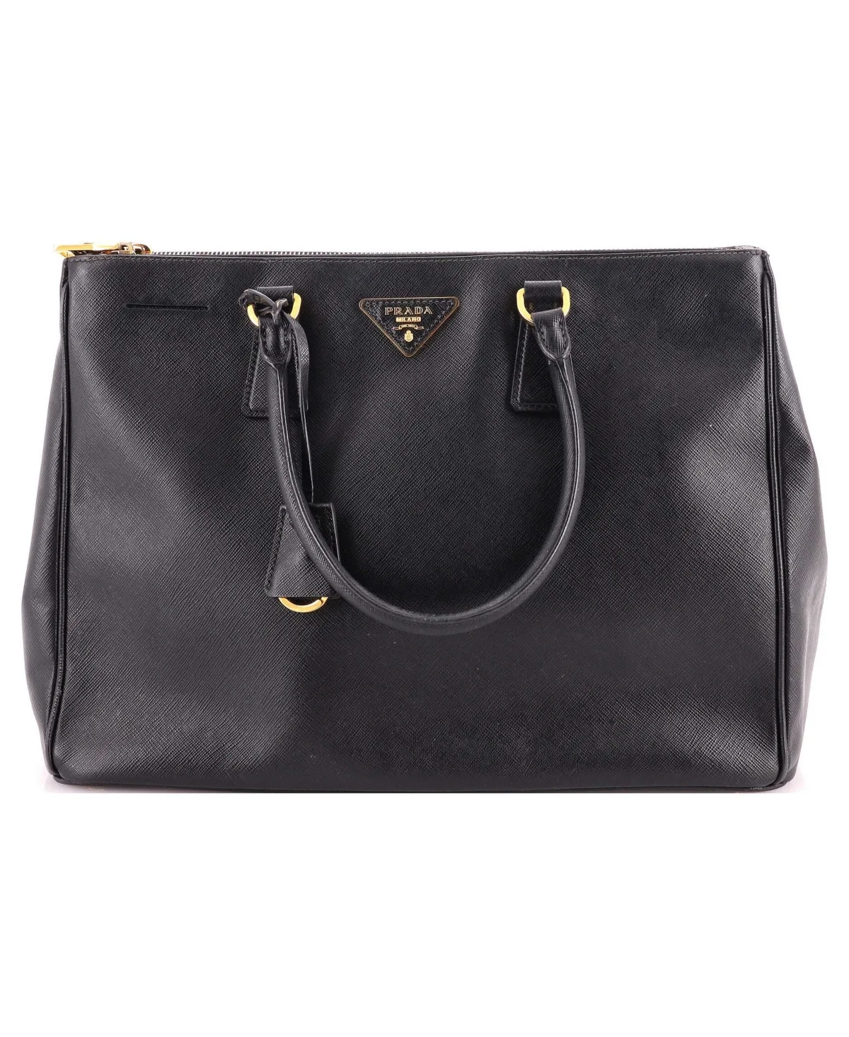 Pre-Owned Large Double Zip Lux Tote Saffiano Leather