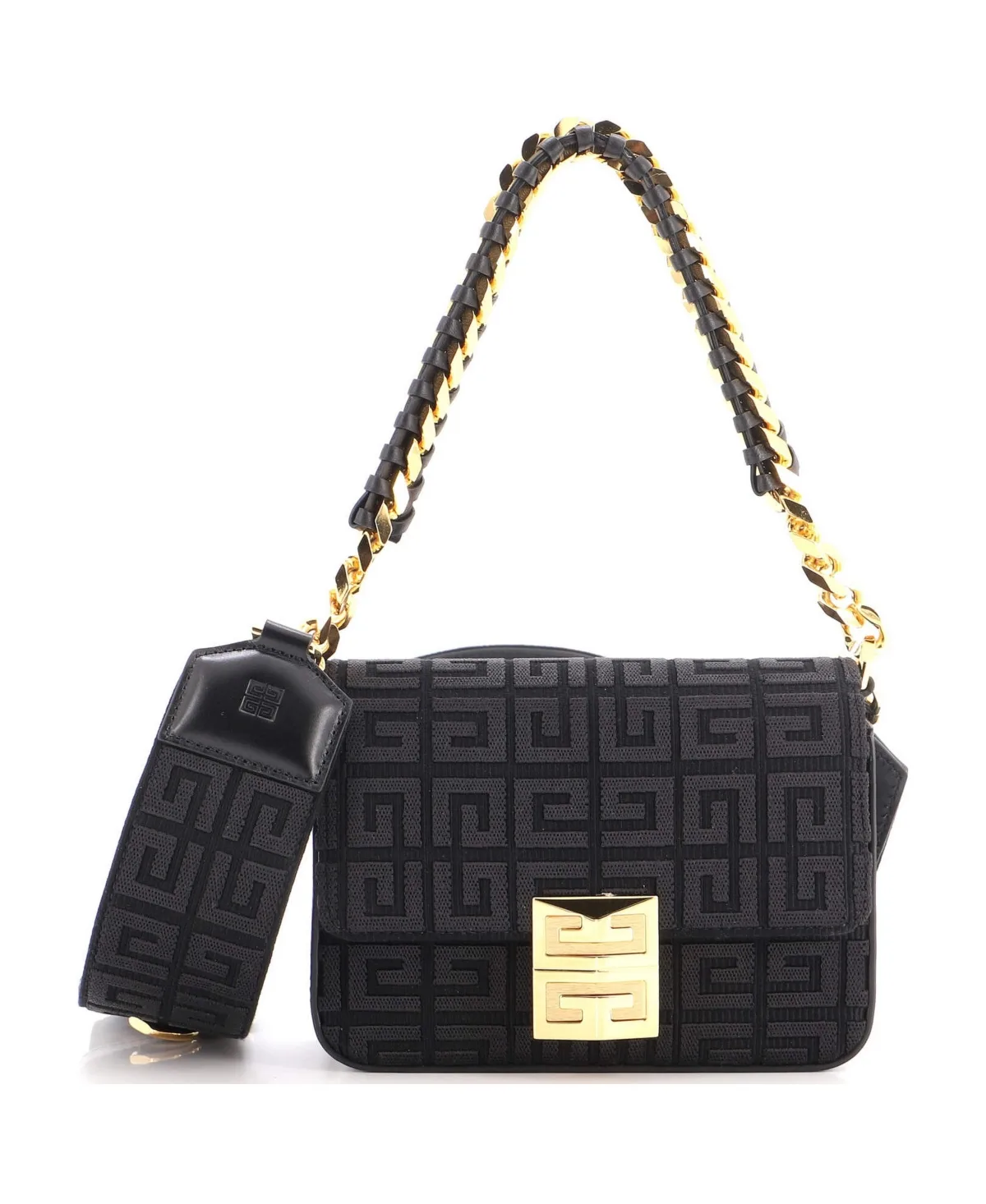 Pre-Owned Small 4G Woven Chain Top Handle Bag 4G Canvas by GIVENCHY