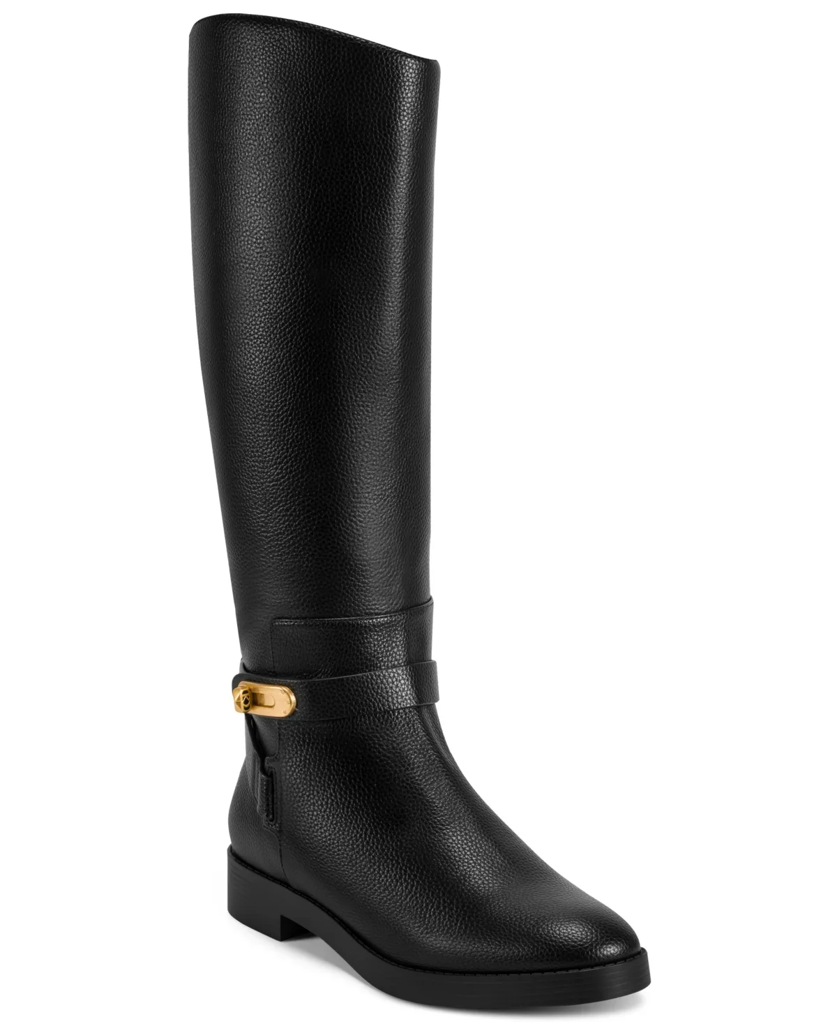Block Heel Thompson Riding Boots by Donna Karan New York