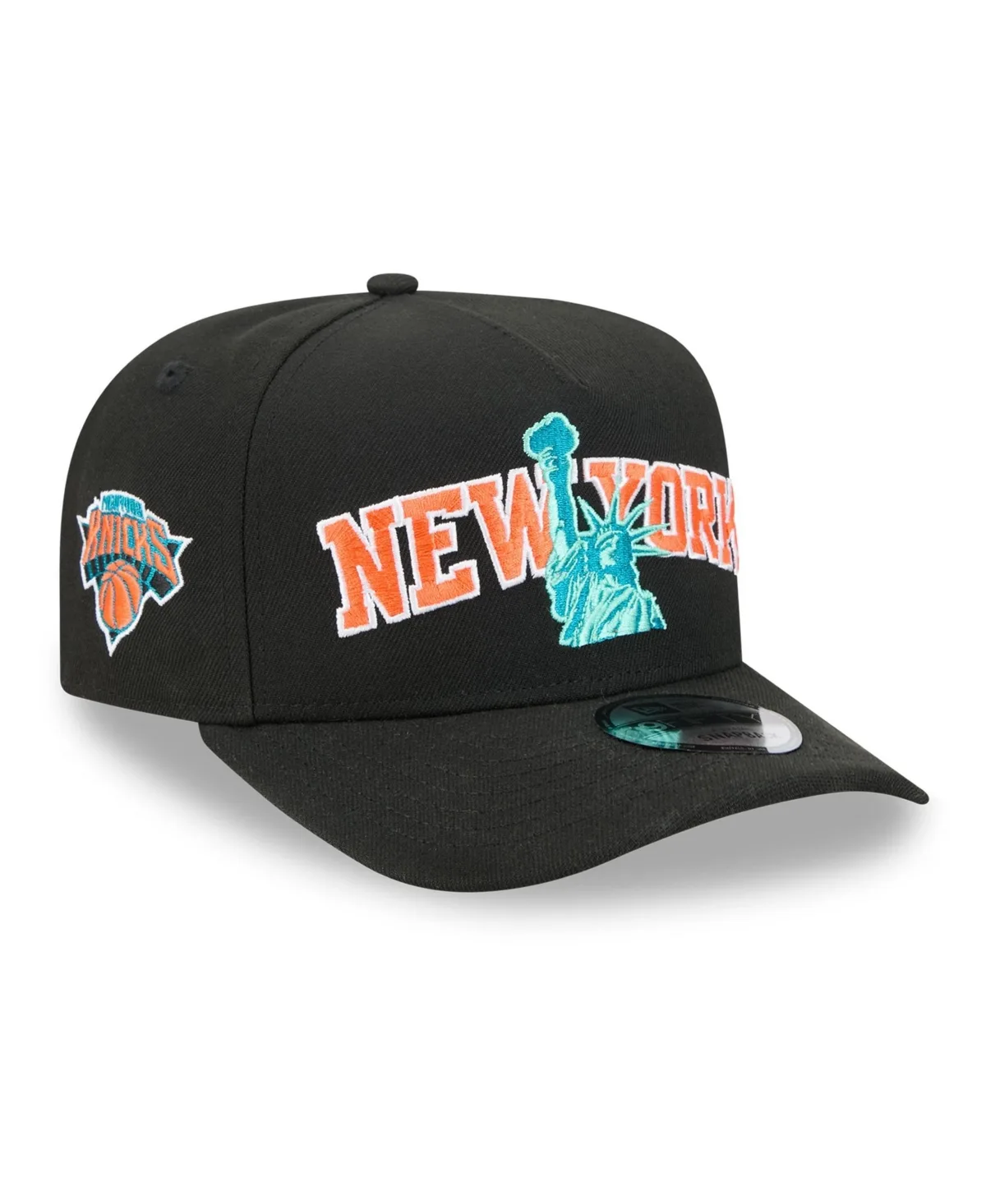 New York Knicks Curve Statue of Liberty 9FIFTY Snapback Hat