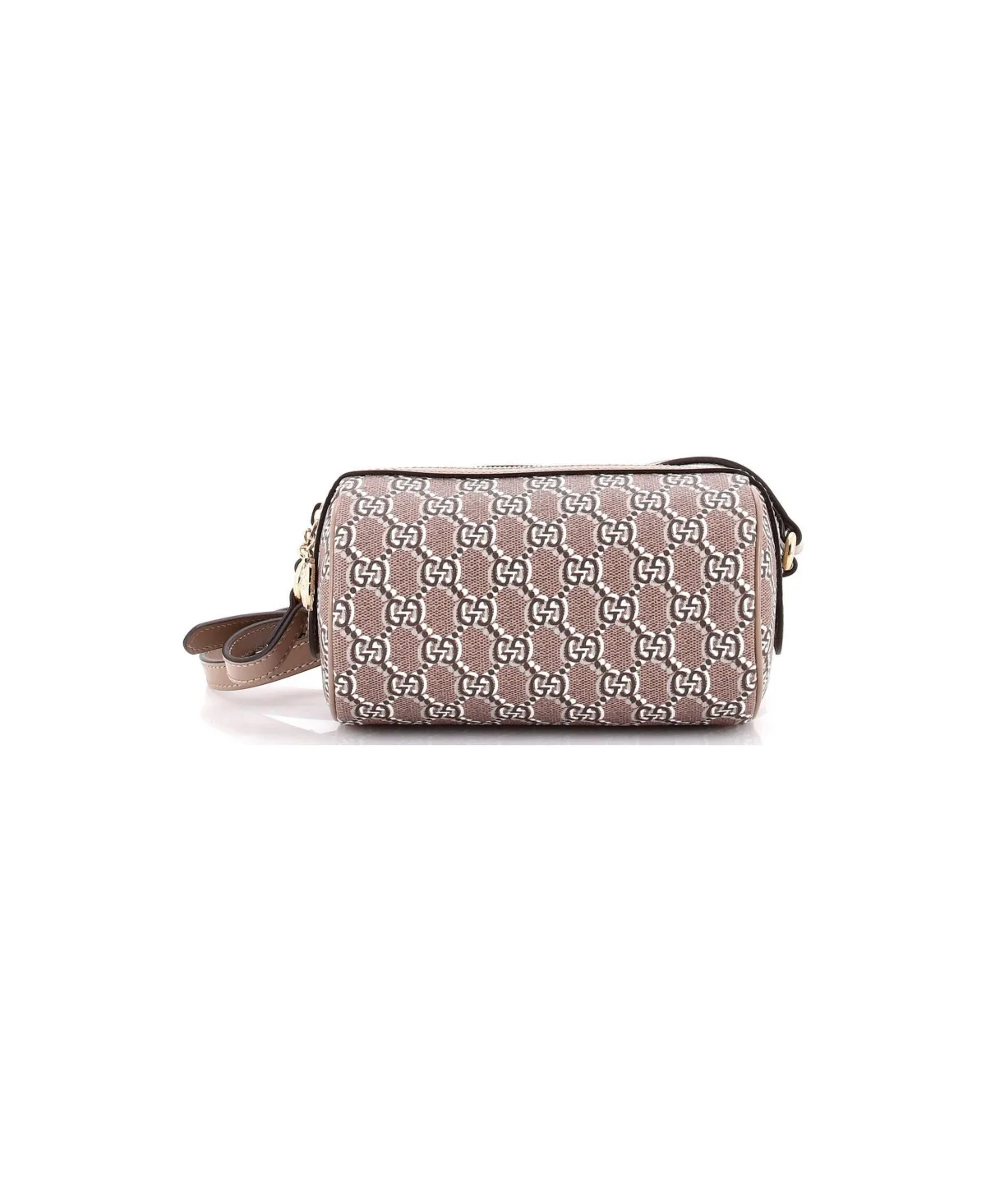 Pre-Owned Gucci Mini Cylindrical Shoulder Bag Gg Shadow Coated Canvas
