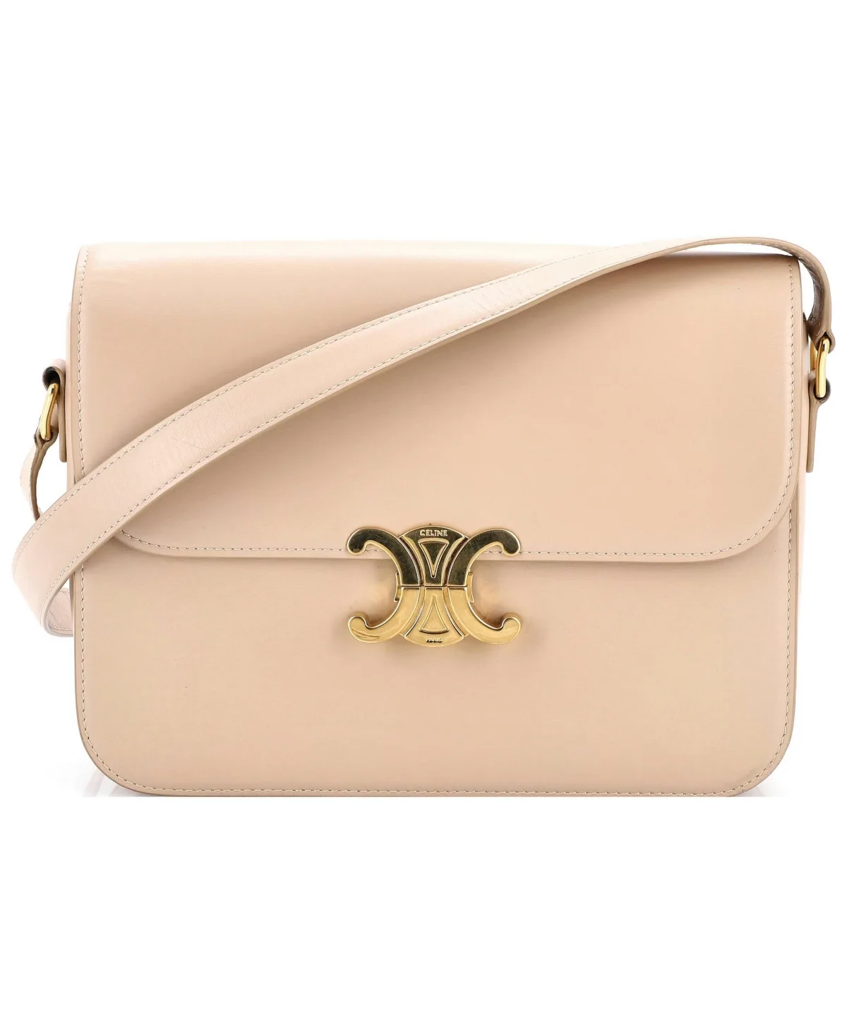 Pre-Owned Celine Medium Triomphe Shoulder Bag Smooth Calfskin