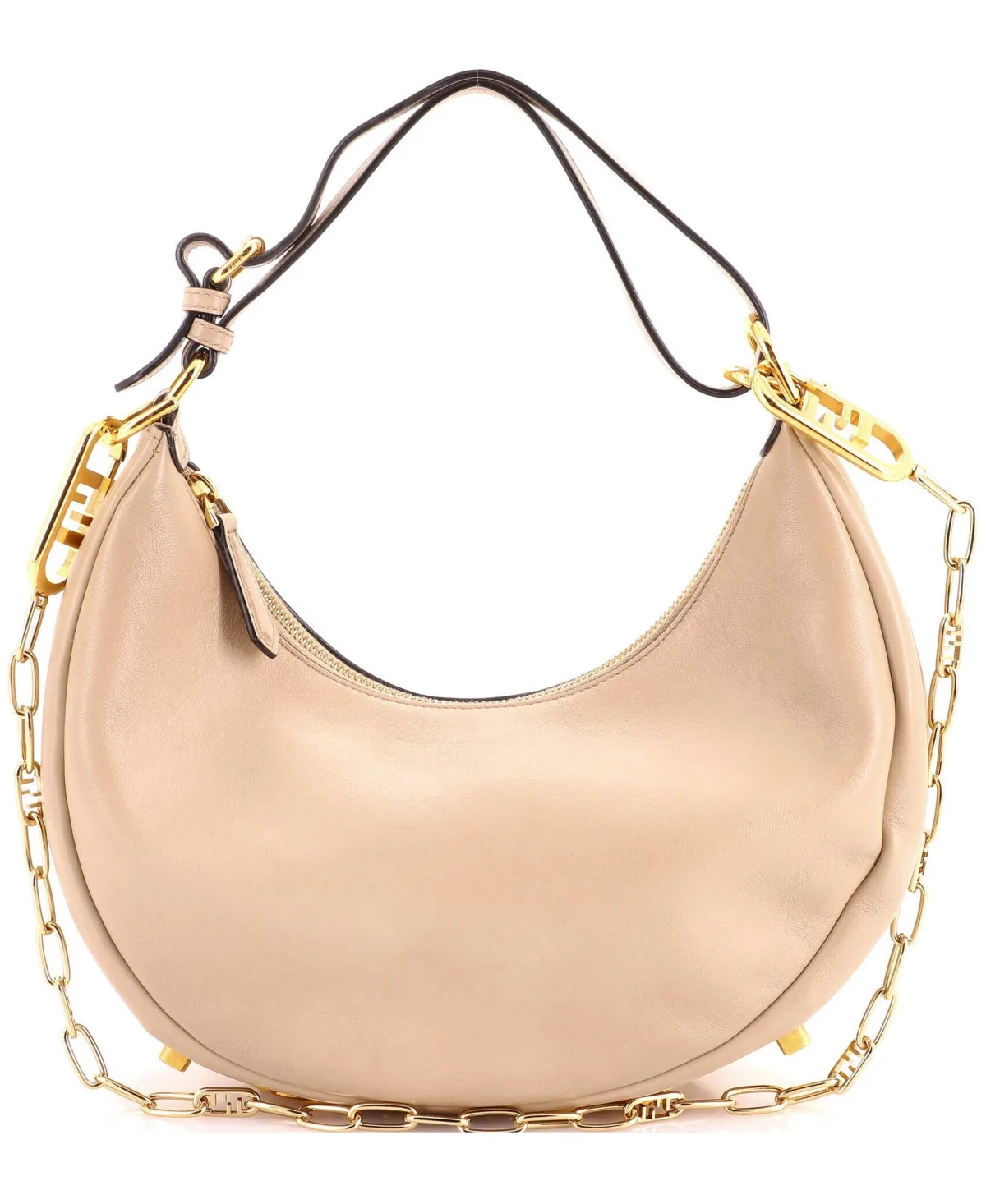 Pre-Owned Fendi Small Fendigraphy Bag Leather