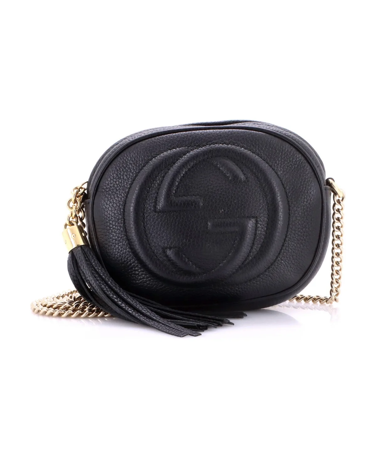 Pre-Owned Gucci Mini Soho Chain Bag Leather