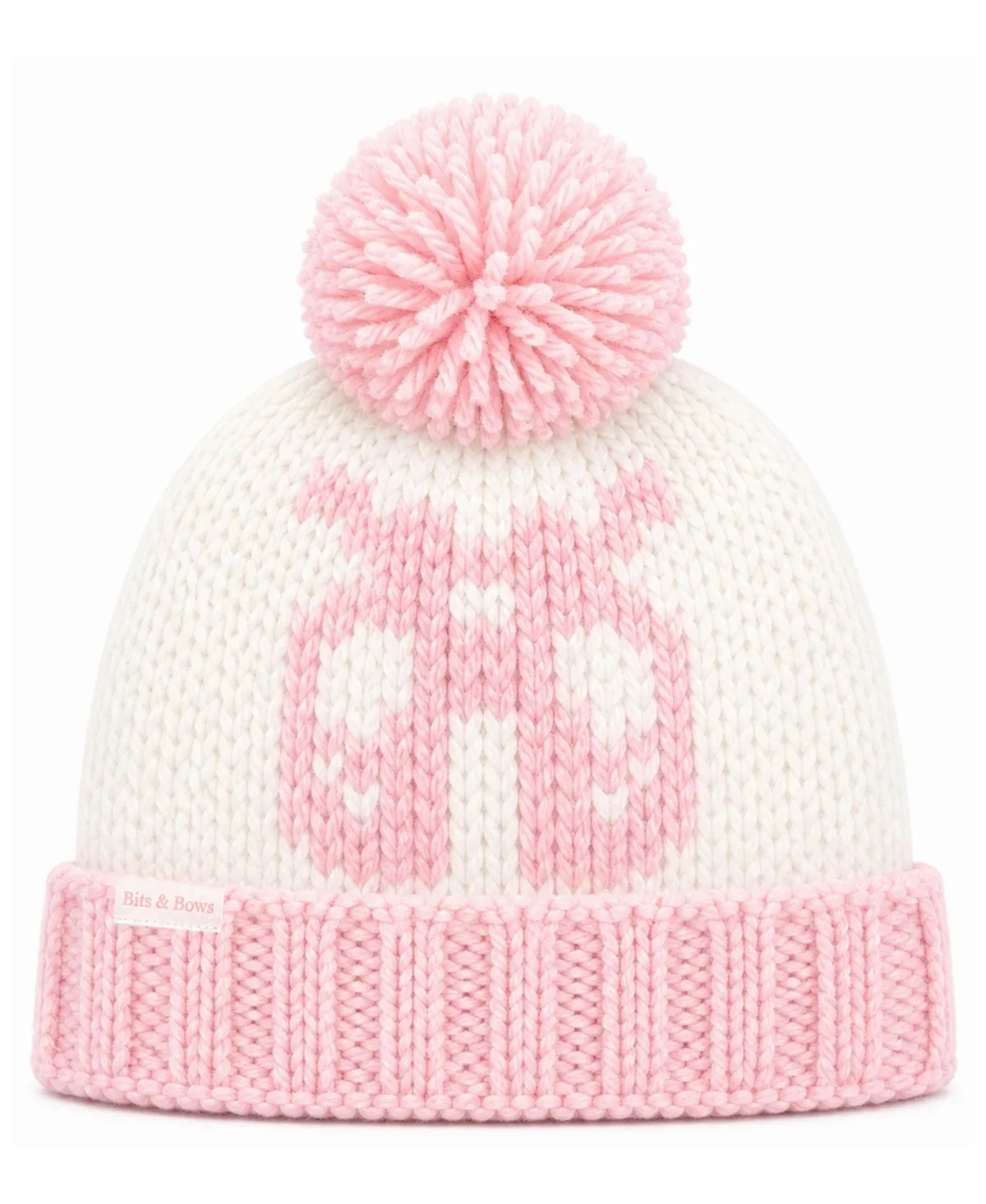 Ballet Slippers Oversized-Pom Bobble Hat by Bits & Bows