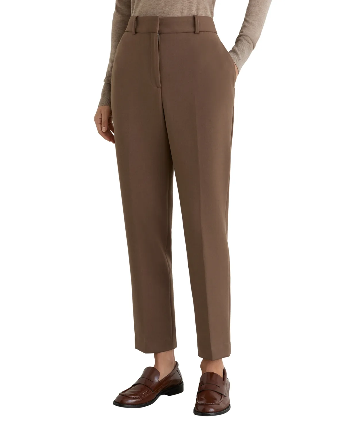 Gabi Slim-Fit Mid-Rise Suit Trousers