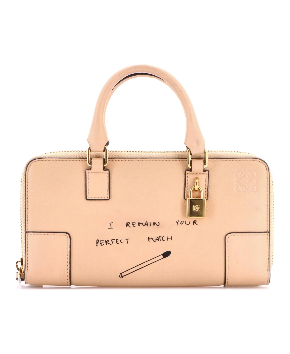 Pre-Owned Loewe Amazona Pouch Crossbody Bag Printed Leather by LOEWE