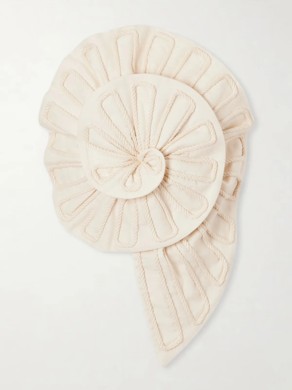 - Cosmos Strapless Cropped Embroidered Linen Top - by Andres Otalora