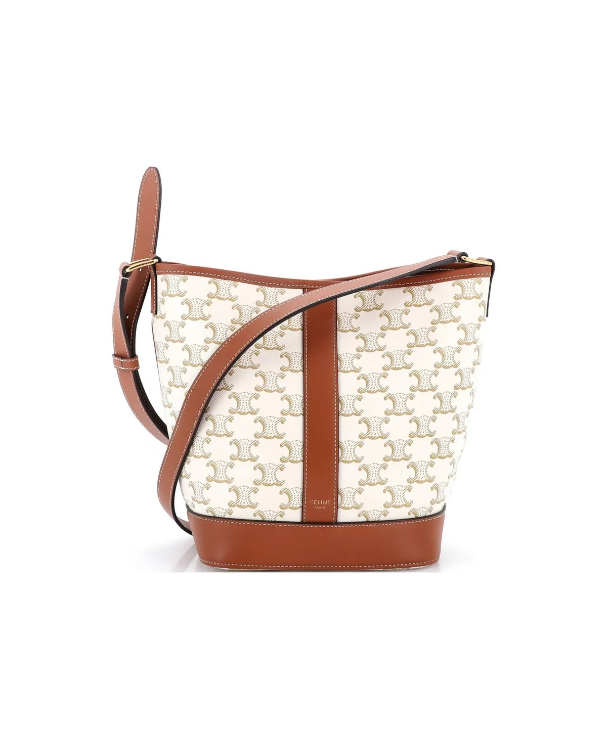 Pre-Owned Celine Small Bucket Bag Triomphe Coated Canvas