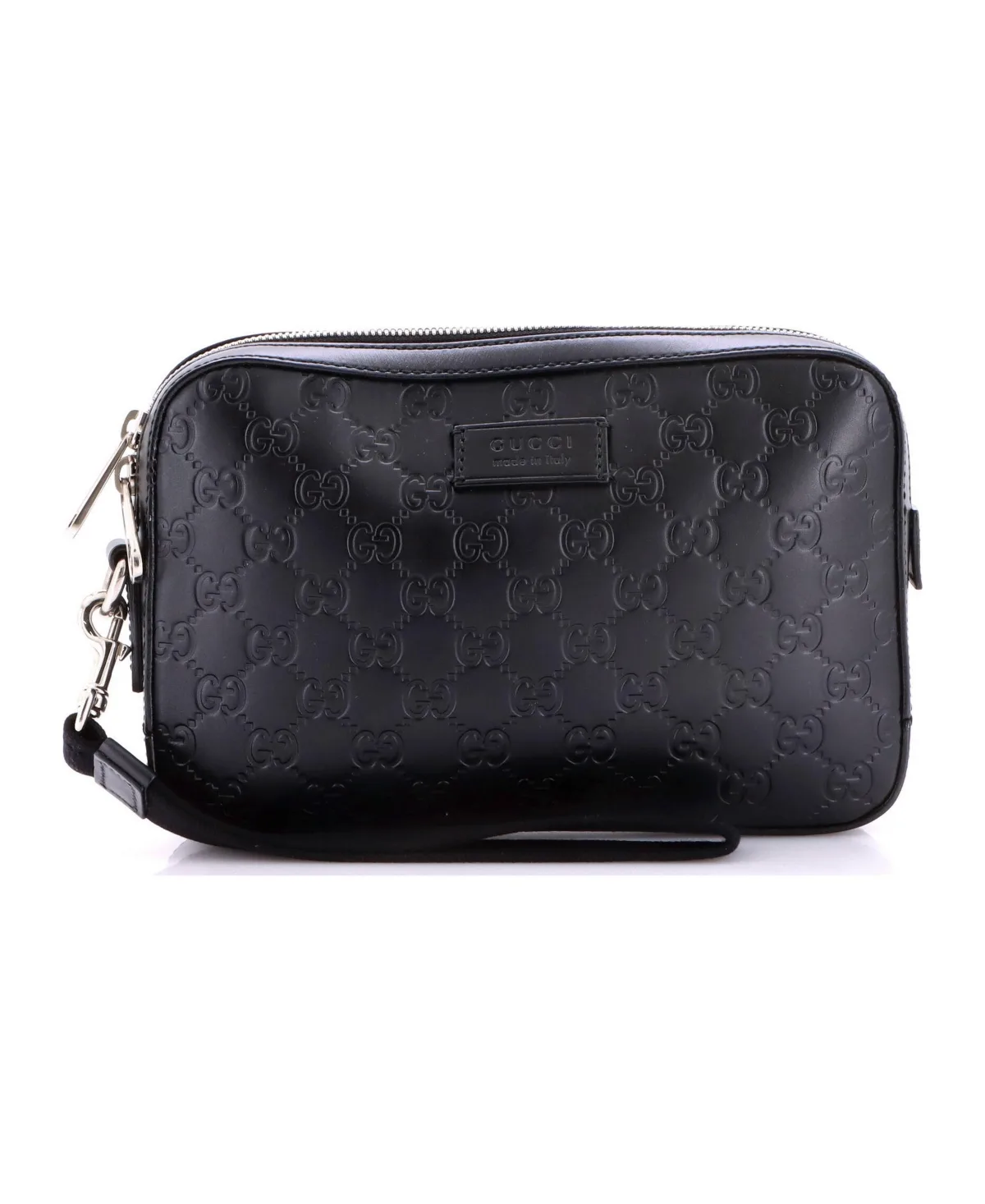 Pre-Owned Gucci Wristlet Clutch Guccissima Leather by Gucci