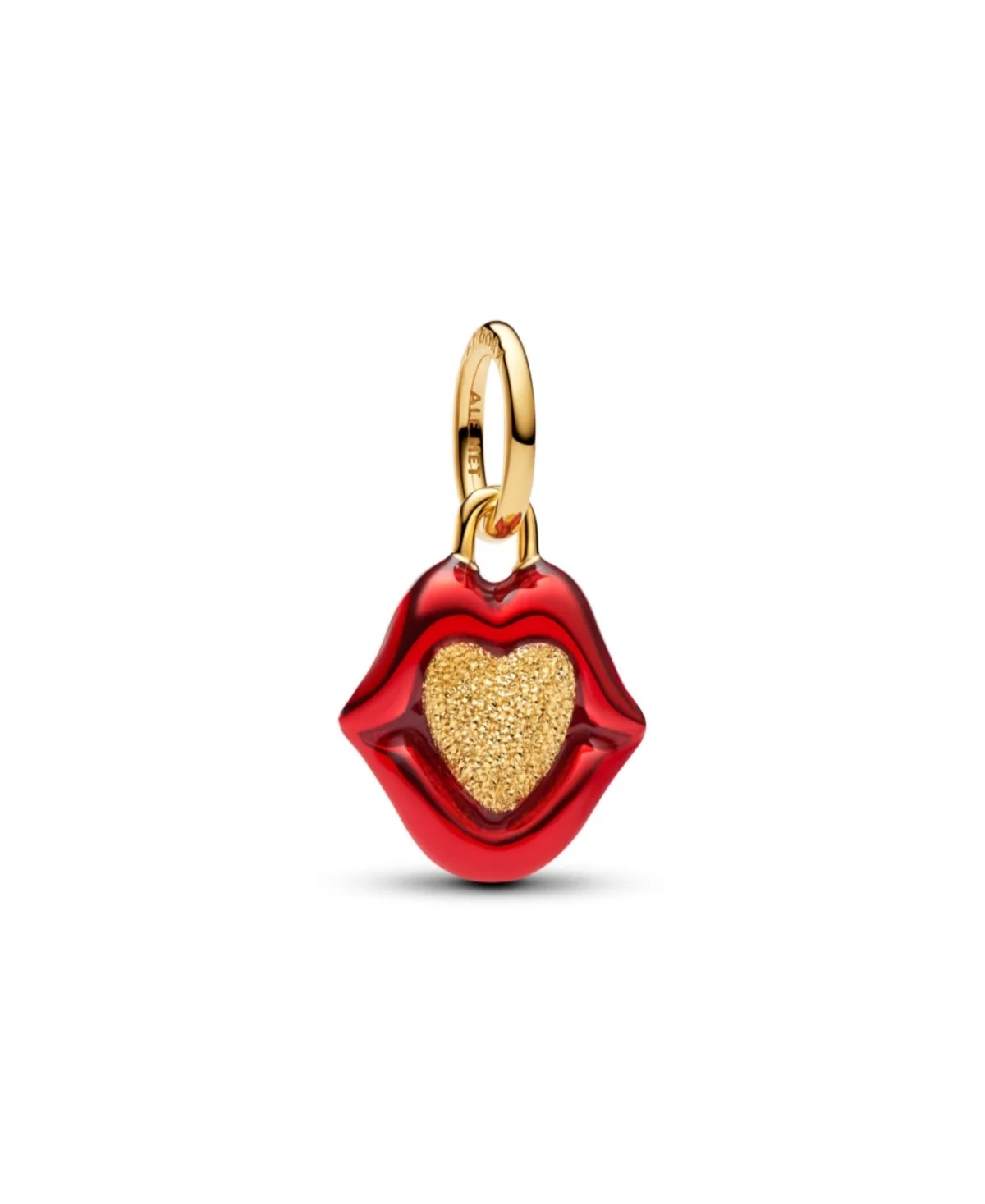 Gold-Plated the Lips of Love Charm by Pandora