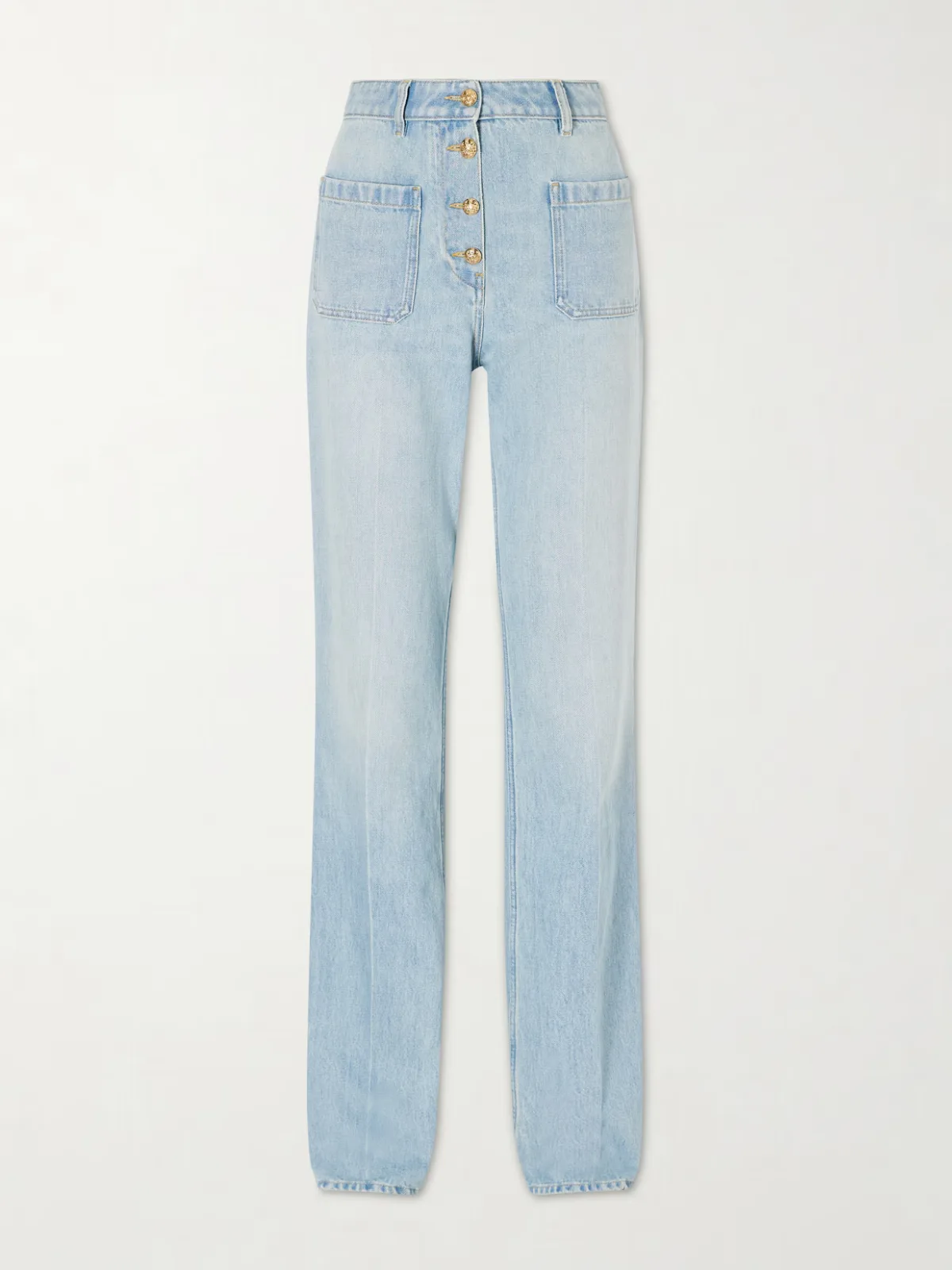 - High-rise Straight-leg Jeans -