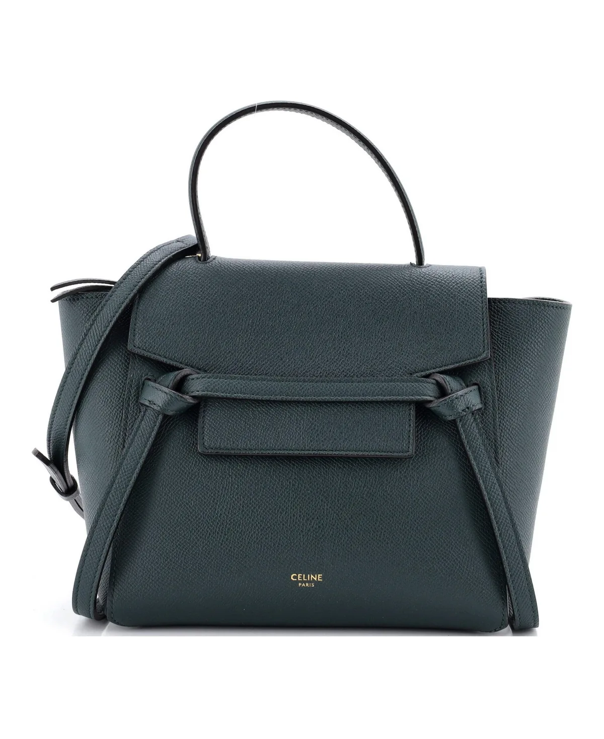 Pre-Owned Celine Nano Belt Bag Textured Leather