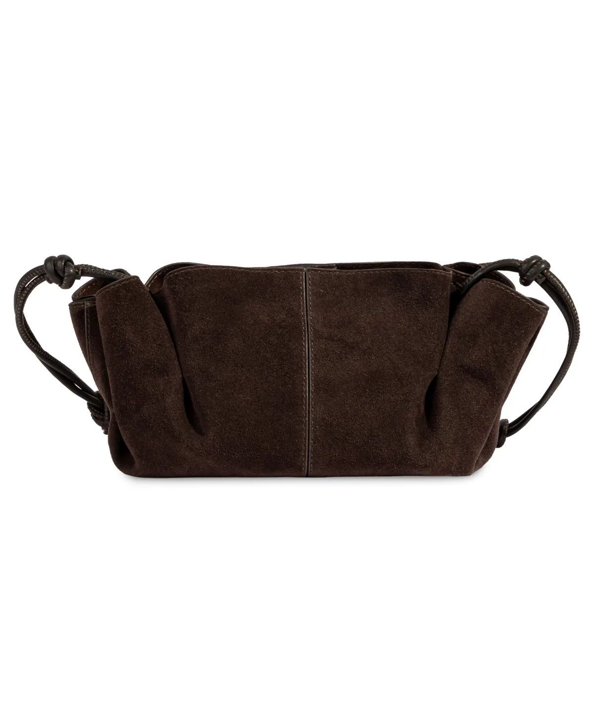 Gigi Knotted Suede Medium Crossbody Handbag