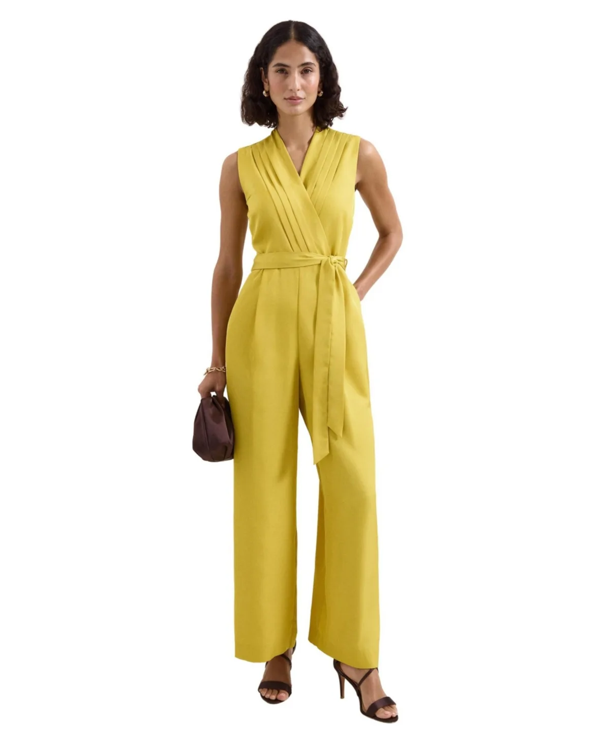 Taylor High-Waist Wrap Jumpsuit