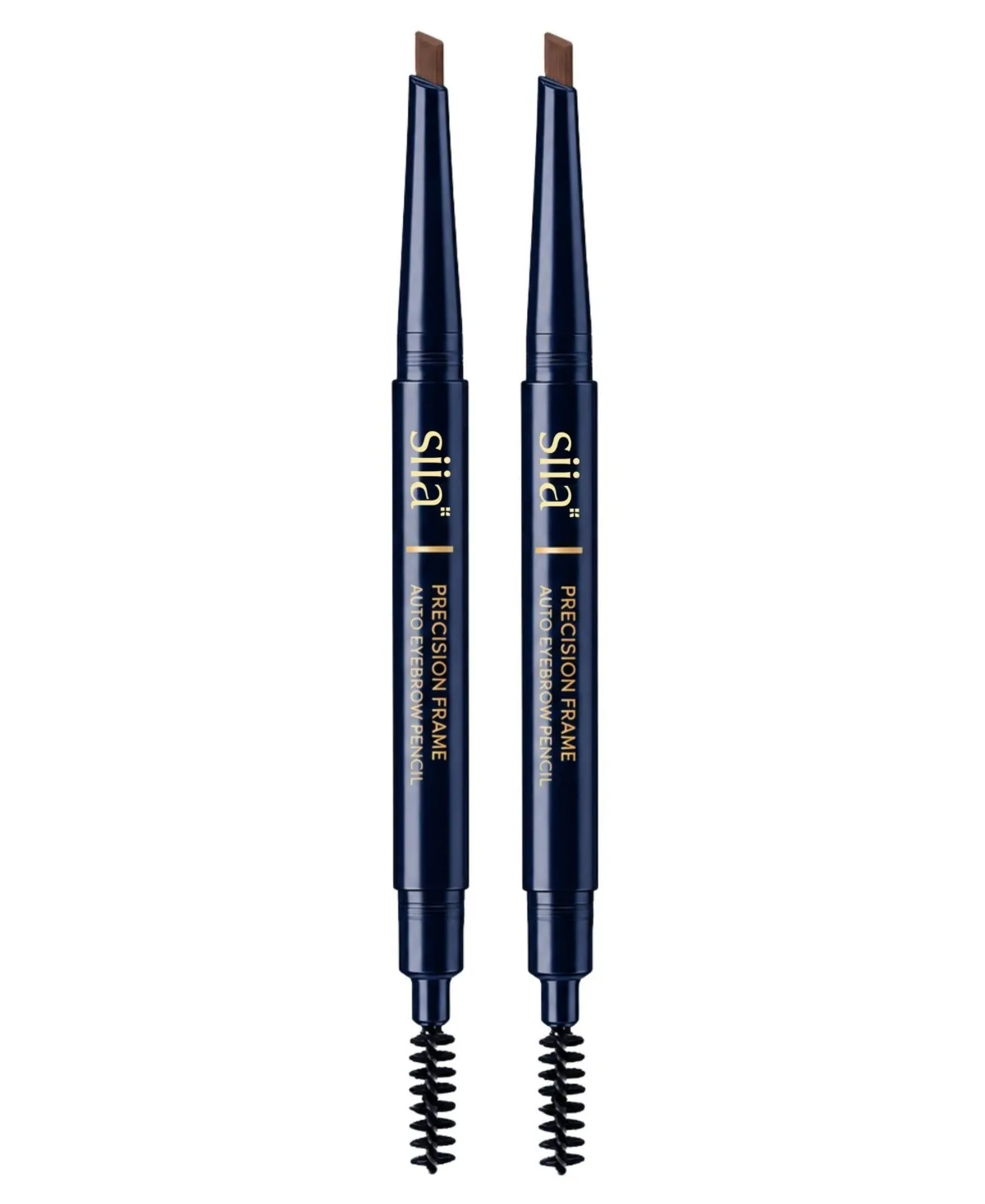 2 Pieces Precision Frame Auto Eyebrow Pencil - 02 Neutral Brown by Siia Cosmetics