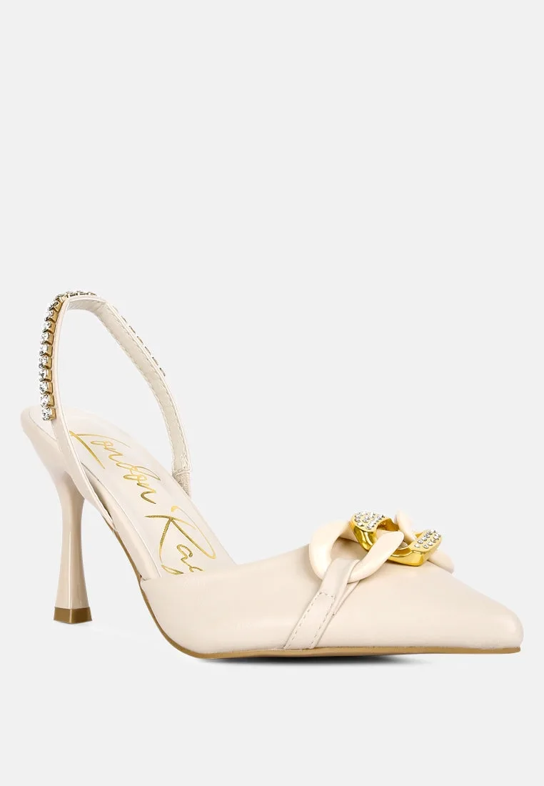 Pull Me Diamante Embellished Chain by London Rag