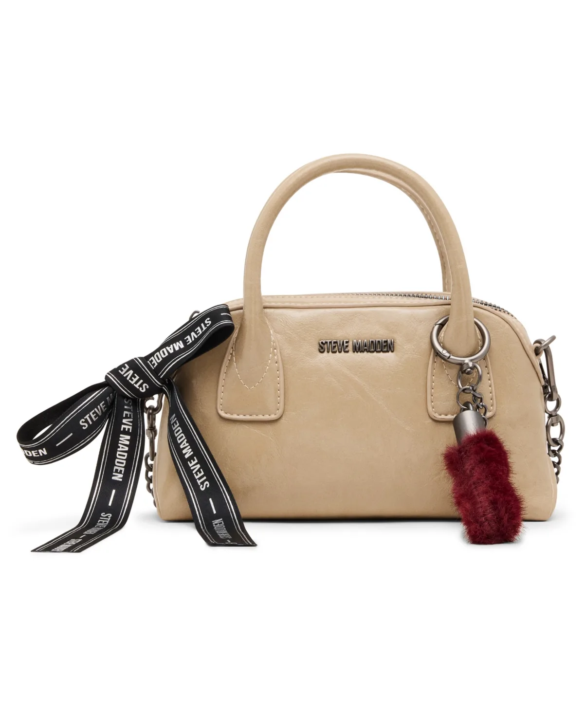 Melodie Faux Leather Crossbody Top Handle Satchel by Steve Madden