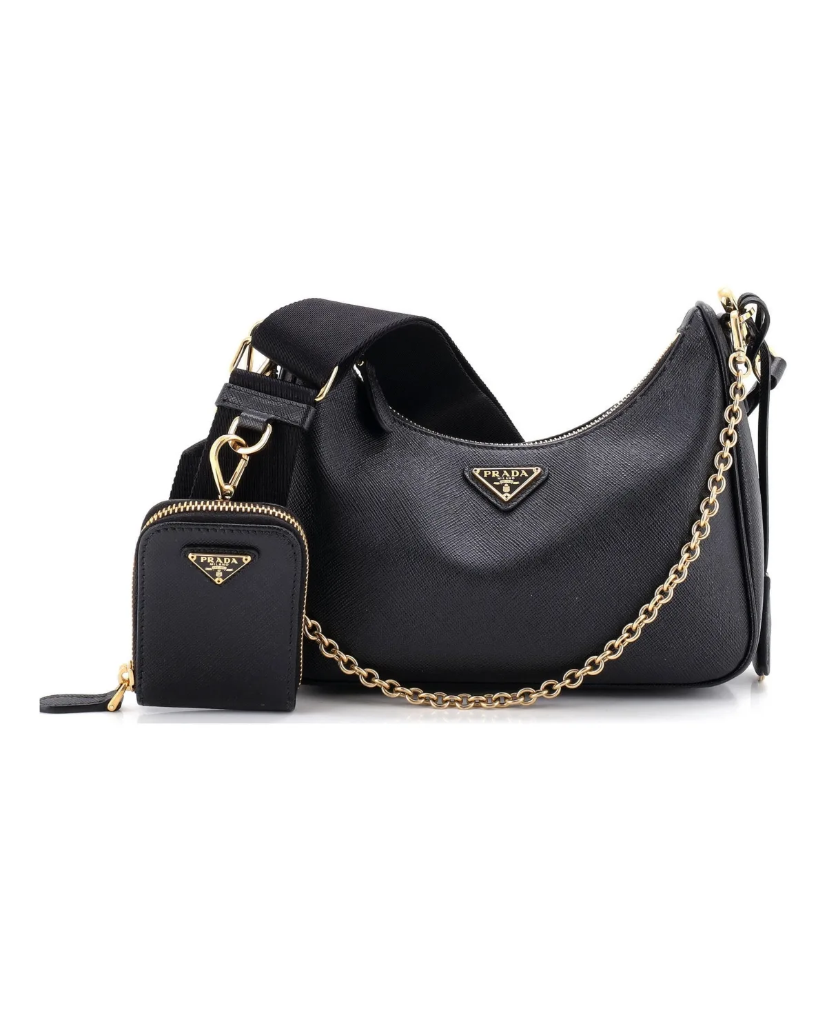 Pre-Owned Small Re-Edition 2005 Shoulder Bag Saffiano Leather by Prada