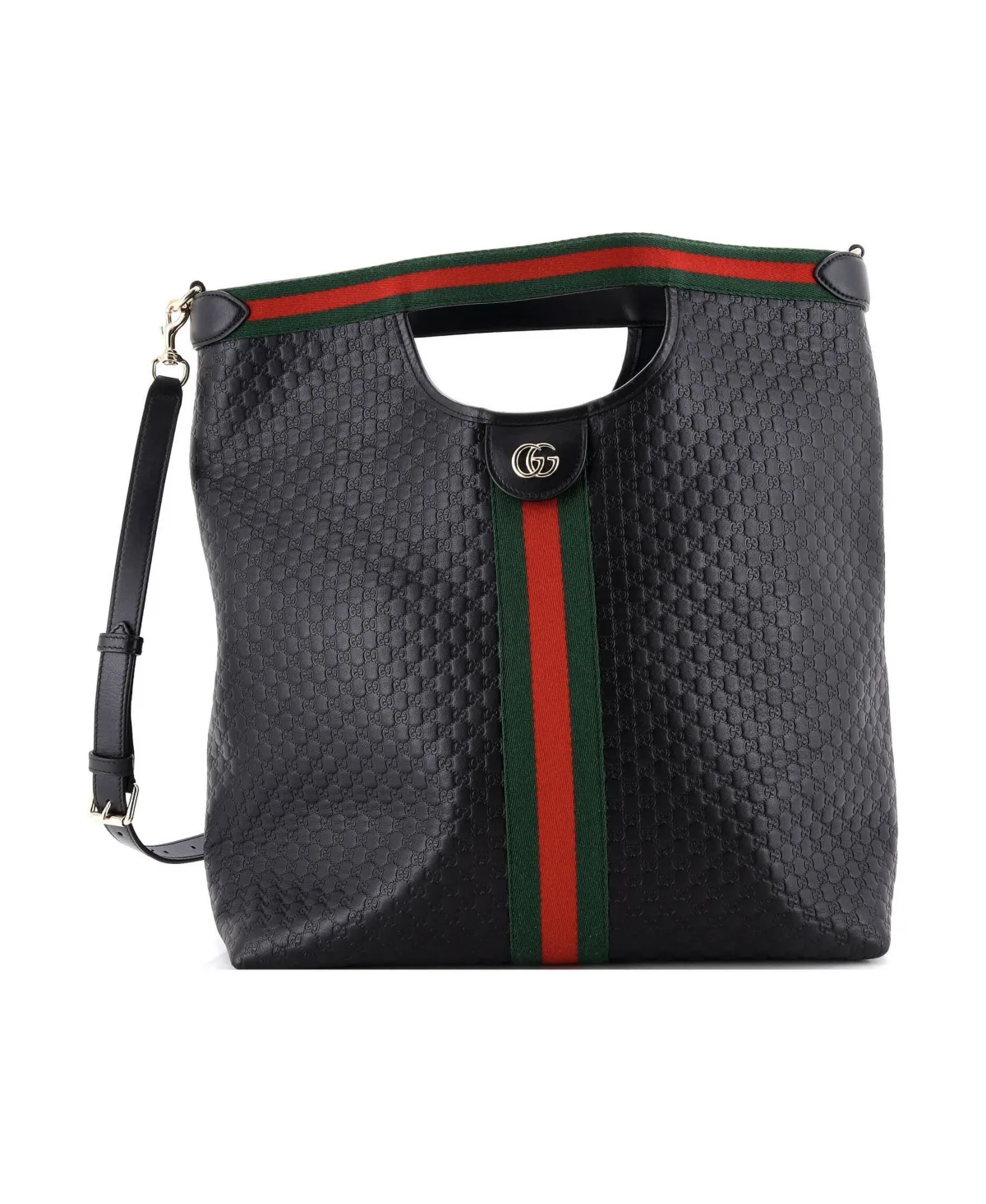 Pre-Owned Large Giglio Convertible Shopper Tote Guccissima Leather by Gucci