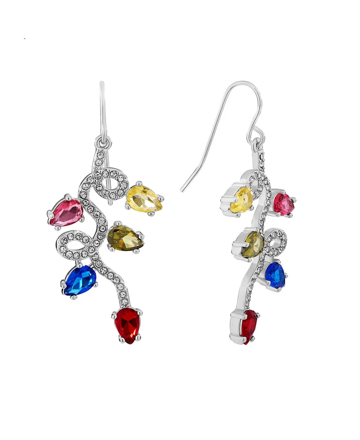 Crystal Holiday Lights Dangle Earrings by Macy's