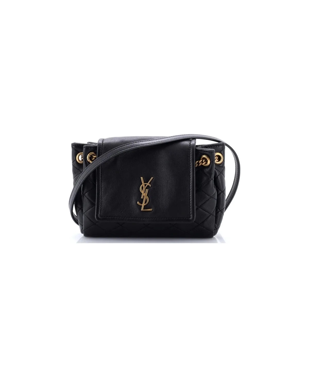 Pre-Owned Saint Laurent Mini Nolita Satchel Quilted Leather by Saint Laurent