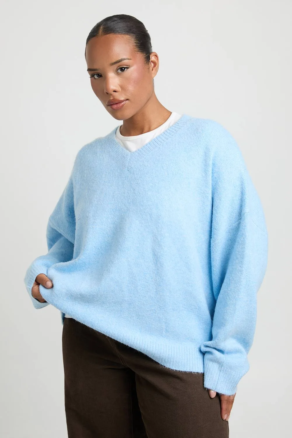 Super Soft V Neck Oversized Jumper