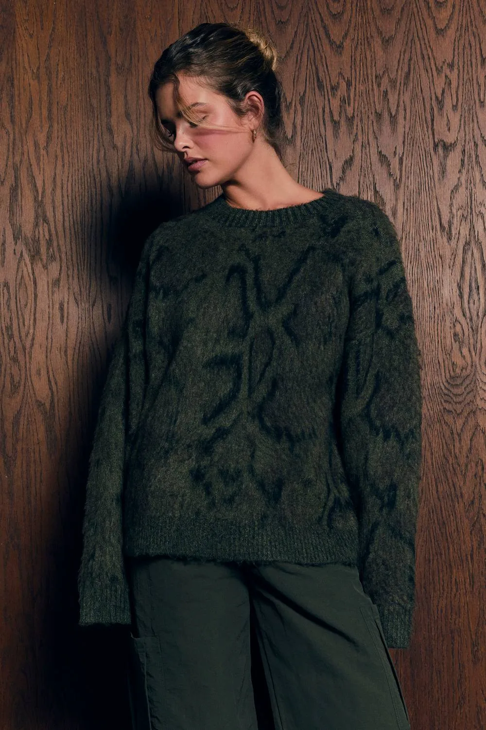 Snake Print Super Soft Crew Neck Jumper by boohoo