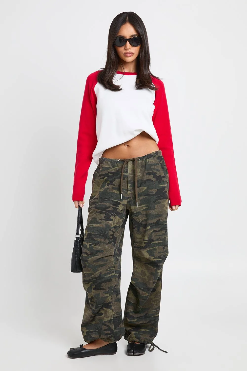 Soft Knit Colour Block Raglan Sleeve Jumper by boohoo