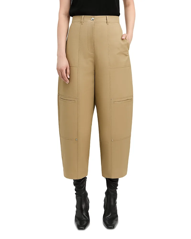 Bentley Cotton Blend Slim Barrel Pants by Derek Lam