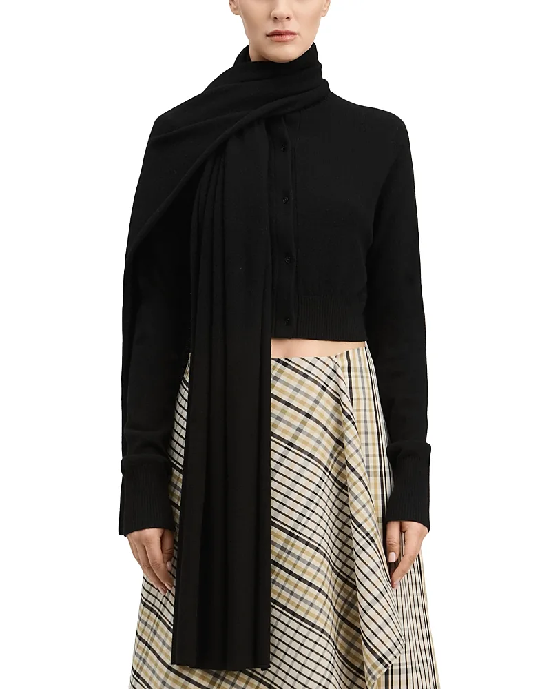 Tina Wool & Cashmere Scarf Neck Cardigan by Derek Lam