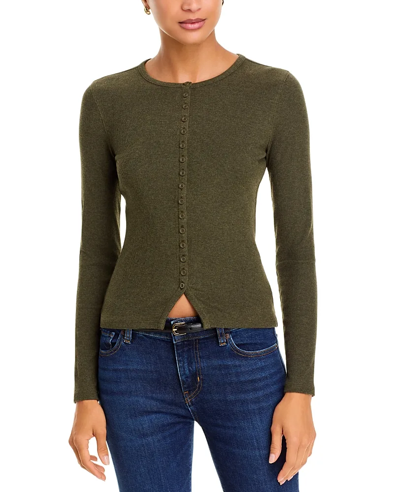 The Rib Splay Cardigan Sweater by FRAME