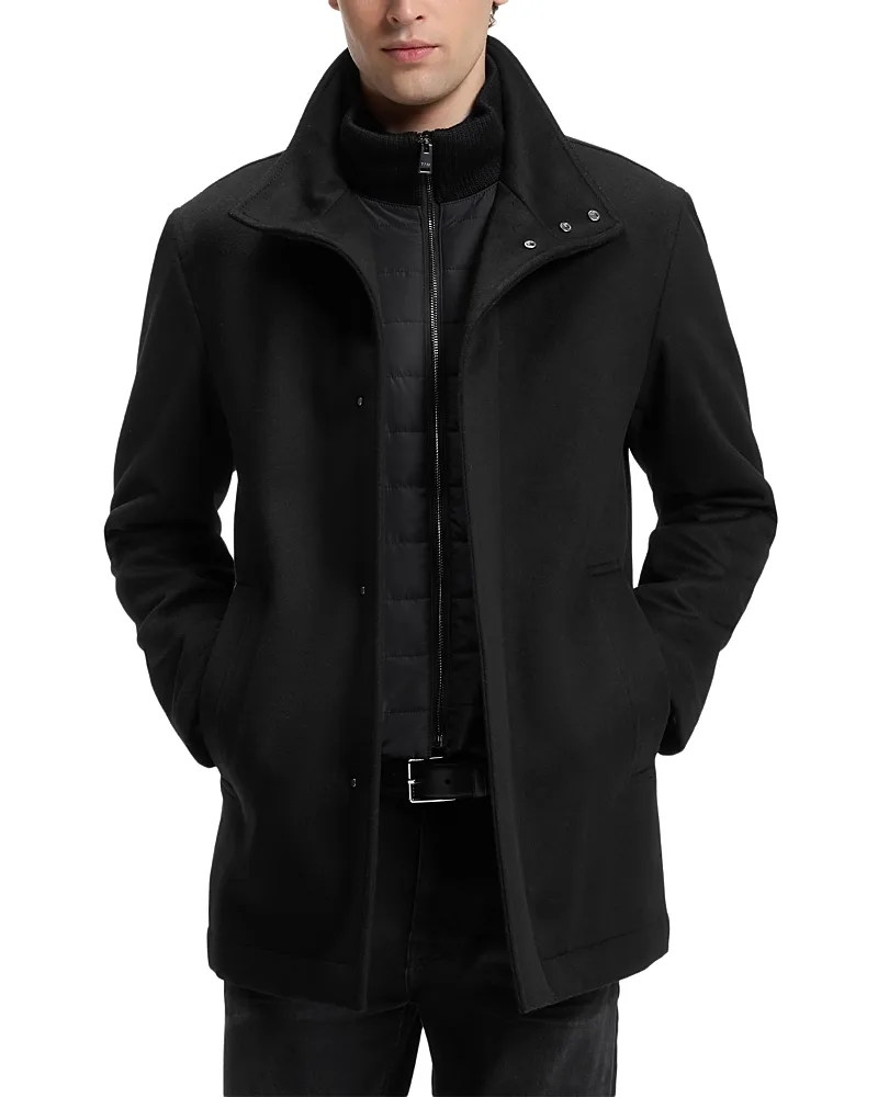 H-Coxtan Wool & Cashmere Bib Coat