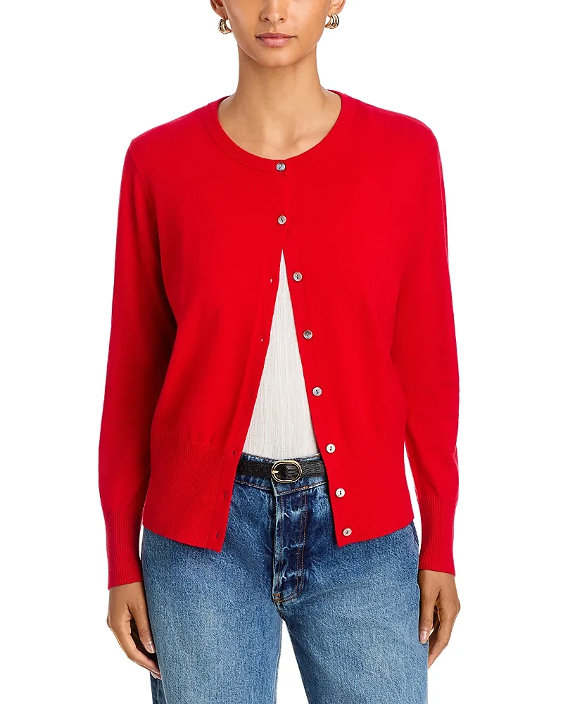 Vintage Slim Crewneck Cardigan by Sioni