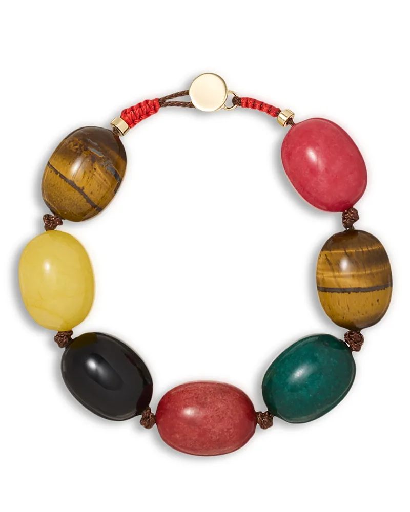 The Multi Pebble Stone Statement Bracelet by Roxanne Assoulin