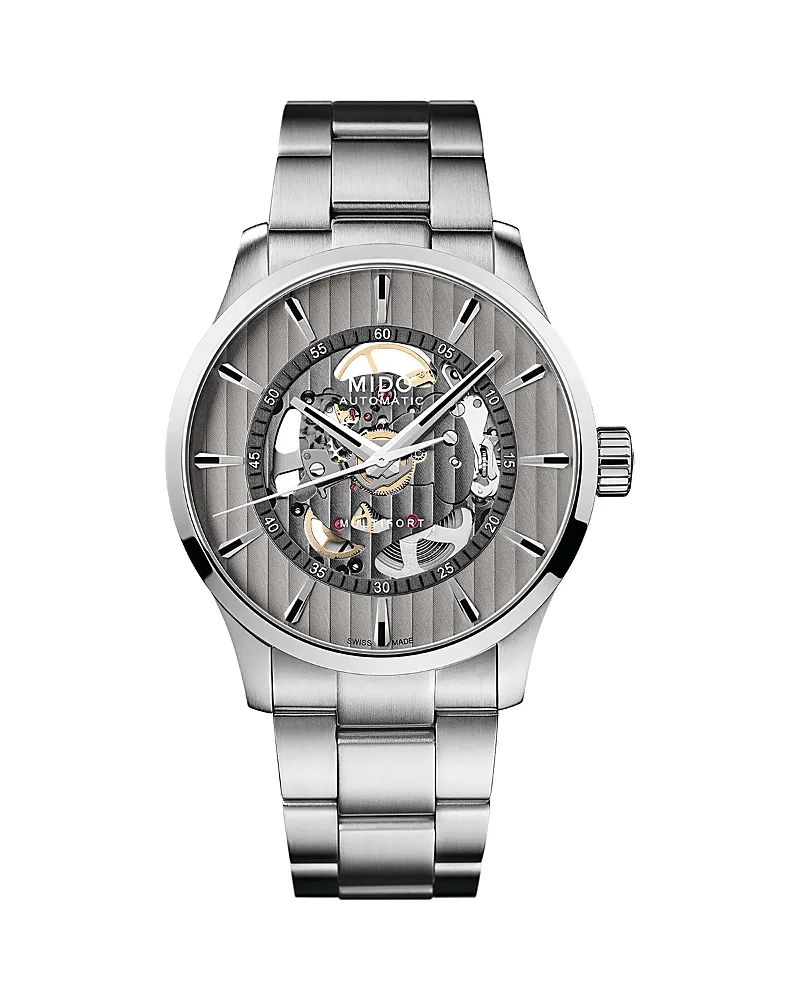 Multifort Skeleton Vertigo Watch, 42mm by Mido