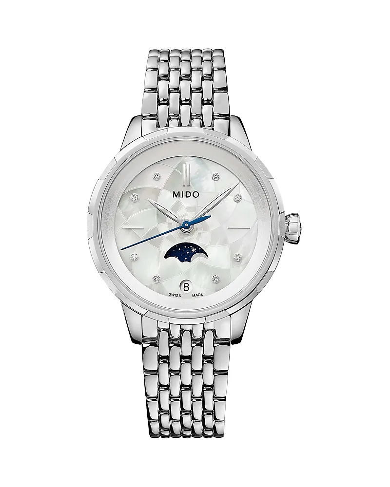 Rainflower Moonphase Watch, 31mm by Mido